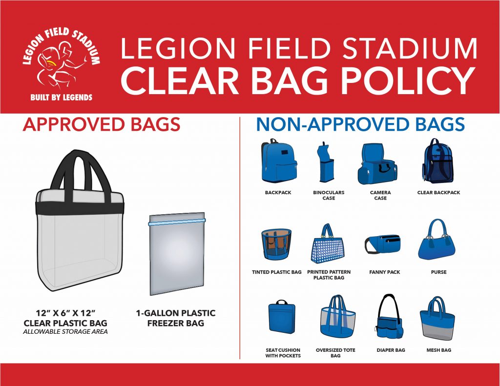 2019 Clear Bag Policylegion Field The Official Website For The City
