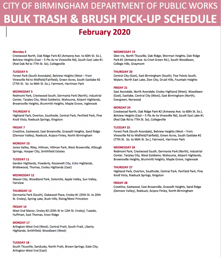 wall township bulk pickup schedule