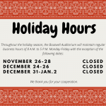Boutwell Holiday Hours