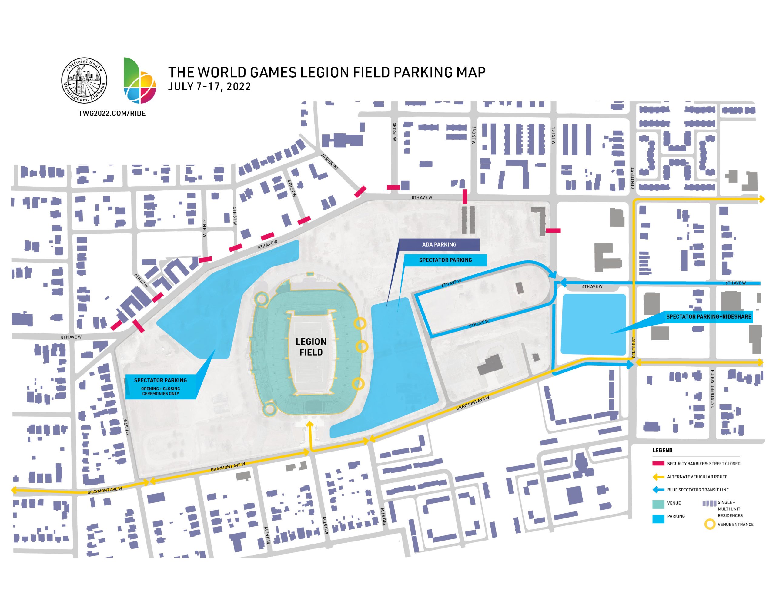Legion Field Parking Map 1 Scaled 